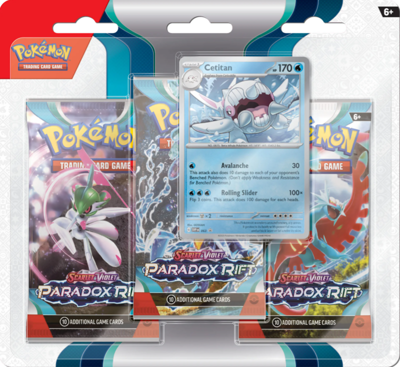 Pokémon Scarlet & Violet: Paradox Rift - Triple Blister - Cetitan