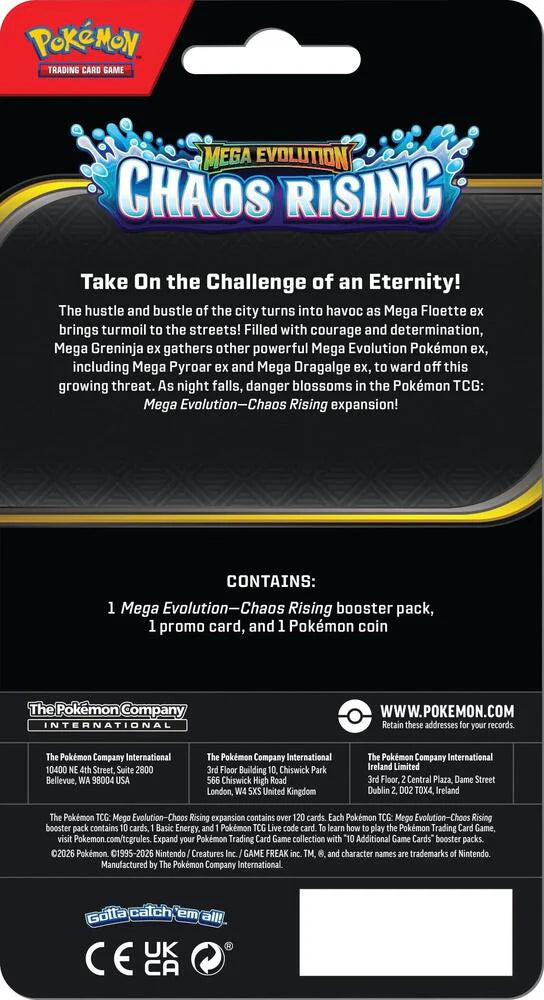 Pokémon Mega Evolution: Chaos Rising - Checklane Single Blister - Pawmot
