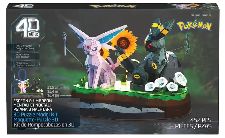 4D Build: Pokémon Espeon & Umbreon 3D Puzzle Model Kit